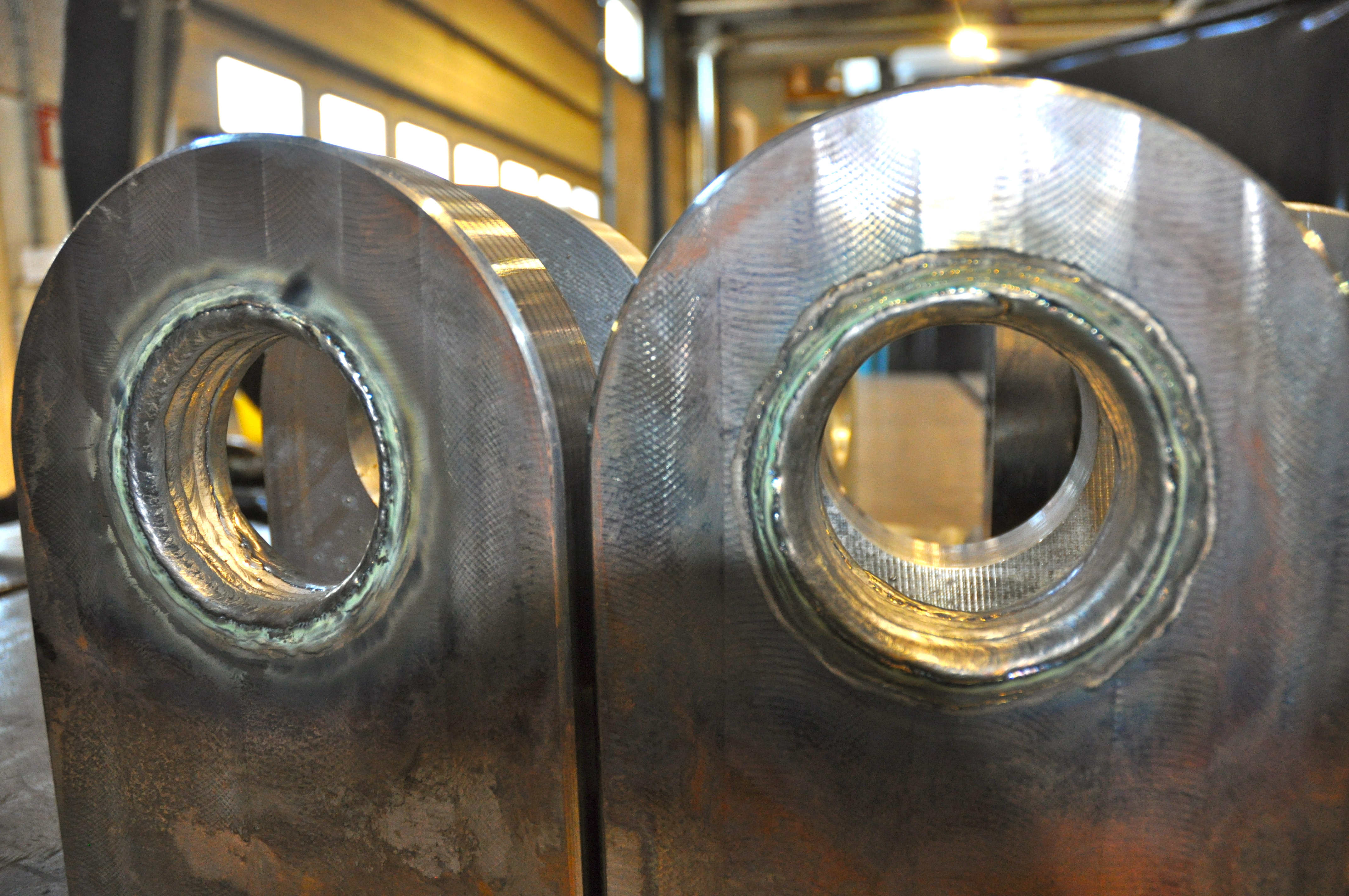 Overlay-welded fork components; historical work in progress, 2017